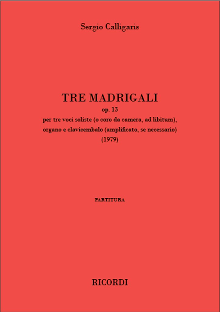 Tre madrigali op. 13